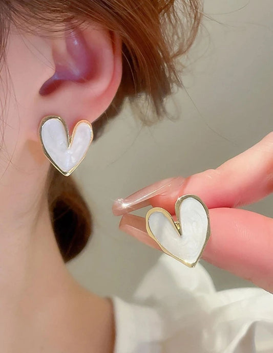 Heart Stud Earrings