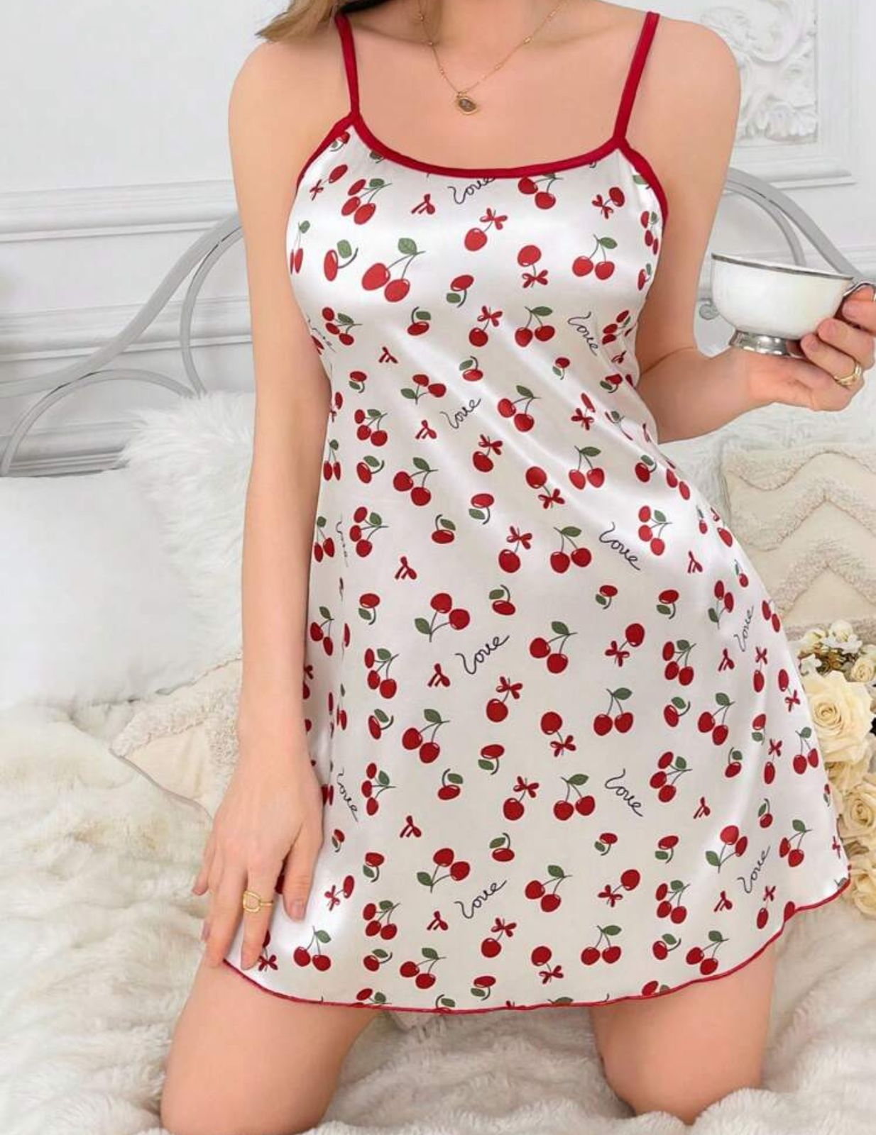 Cherry Night Dress